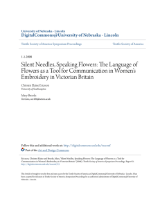 Silent Needles, Speaking Flowers: The Language of Flowers as a