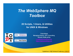 WMQ Toolbox - MQ Technical Conference v2.0.1.6