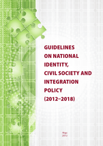 Guidelines on national identity, Civil soCiety and inteGration PoliCy