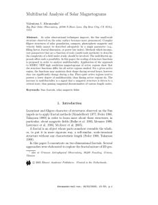 Multifractal Analysis of Solar Magnetograms