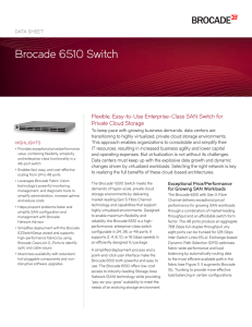 Brocade 6510 Switch Data Sheet