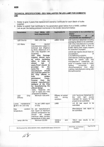 As per LM80 report LM80 LM 80 test report to be of chip submitted