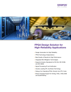 FPGA Design Solution for High-Reliability Applications