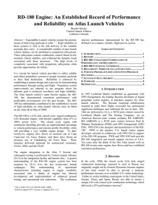 RD-180 engine: An established record of performance and reliability