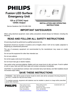 Fusion LED Surface Emergency Unit