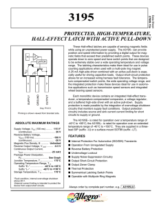protected, high-temperature, hall-effect latch with active pull-down