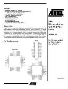 Atmel AT89C51 Data Sheet