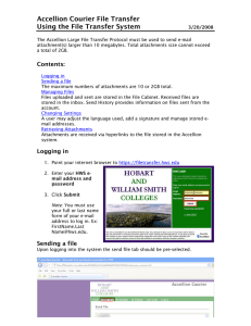 Accellion Courier File Transfer Using the File Transfer System