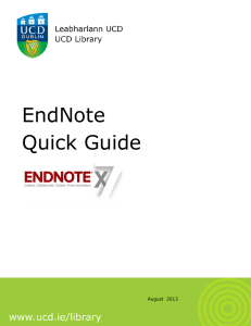 EndNote Quick Guide