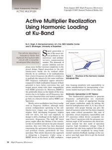 Active Multiplier Realization Using Harmonic Loading at Ku-Band