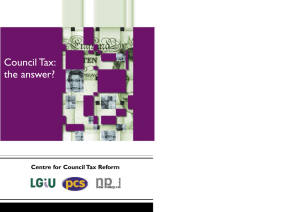 Council tax reform - New Policy Institute