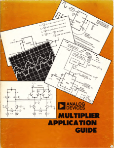 Analog Devices : Multiplier Application Guide
