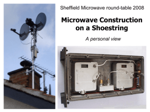 Microwave construction on a shoestring