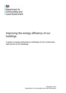 A guide to Energy Performance Certificates for the