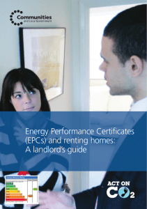 Energy Performance Certificates (EPCs) and renting homes: A