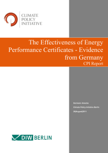 The Effectiveness of Energy Performance Certificates