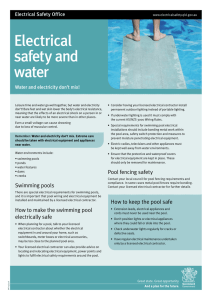 Electrical safety and water