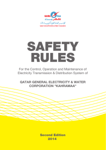 KAHRAMAA Safety Rules (2014)