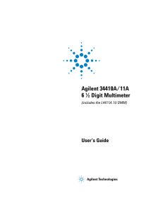 Agilent 34410A/11A 6 ½ Digit Multimeter