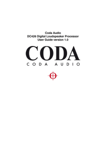 Manual - Coda Audio