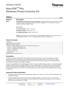 Mem-PER Plus Membrane Protein Extraction Kit