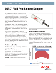 LORD® Fluid-Free Shimmy Dampers