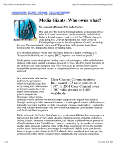 Media Giants: Who owns what?