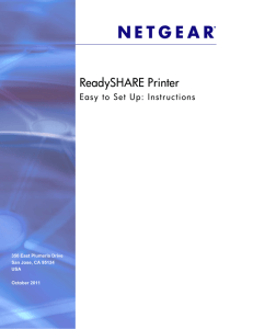 ReadySHARE Printer Easy to Set Up: Instructions
