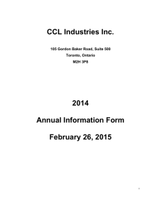 AIF - CCL Industries
