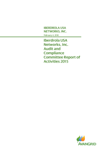 Iberdrola USA Networks, Inc. Audit and Compliance Committee