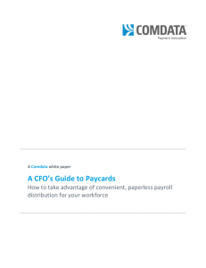 A CFO`s Guide to Paycards