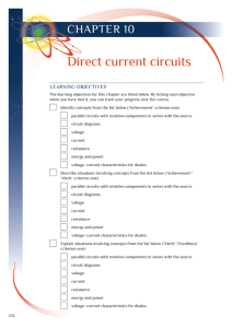Direct current circuits