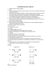 P2 Knowledge Test Answers – Higher Tier 1. Rubbing / friction