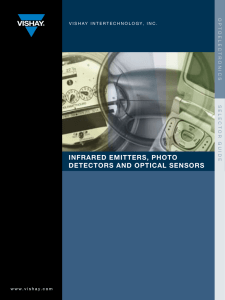 infrAreD eMiTTerS, PhOTO DeTeCTOrS AnD OPTiCAL