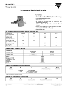 Incremental Resistive Encoder Model DE2