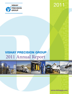 The Vishay Precision Group 2011 Annual