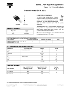 Phase Control SCR, 25 A 25TTS...PbF High