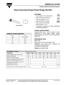 W005G thru W10G Glass Passivated Single