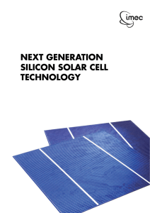next generation silicon solar cell technology