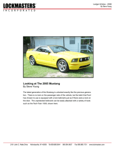 Looking at The 2005 Mustang