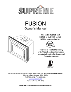 fusion - Supreme Fireplace