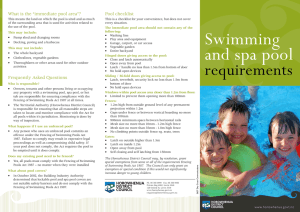 Swimming and spa pool - Horowhenua District Council