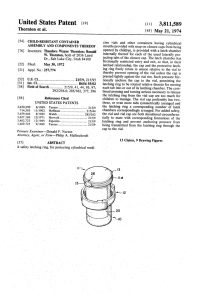 Child-resistant container assembly and components thereof