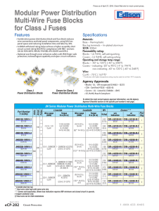 Edison Modular Multi Wire Fuse Blocks for Class