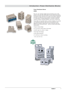 Introduction—Power Distribution Blocks