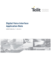 Digital Voice Interface Application Note
