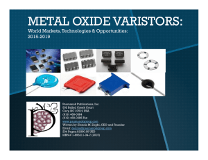 TOC Metal Oxide Varistors