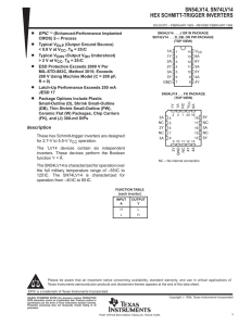 Hex Schmitt-Trigger Inverters (Rev. C