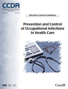 Prevention and Control of Occupational Infections in Health Care