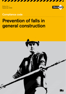 Prevention of falls in general construction